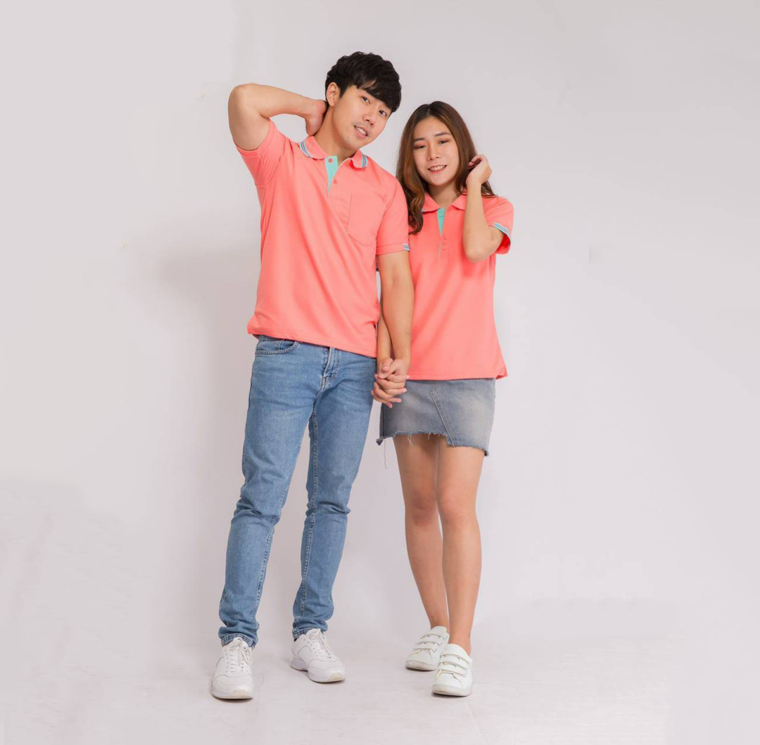 เสื้อโปโล สีโอรส